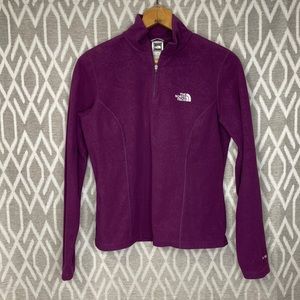 The North Face Quarter Zip micro Fleece Purple Size: Small